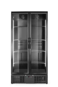 Lodówka barowa 2-drzwiowa, Arktic, 384L, czarny, 230V/365W, 900x530x(H)1820mm 237014
