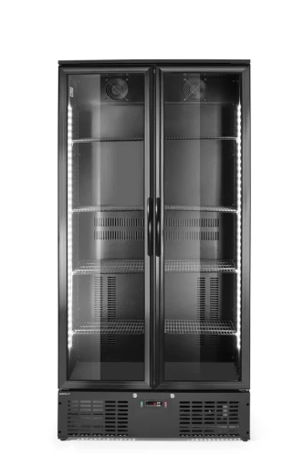 Lodówka barowa 2-drzwiowa, Arktic, 384L, czarny, 230V/365W, 900x530x(H)1820mm 237014