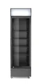 Lodówka barowa z podświetlanym panelem, 1-drzwiowa, Arktic, 254L, czarny, 230V/250W, 578x605x(H)1980mm 236932
