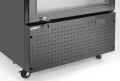 Lodówka barowa z podświetlanym panelem, 1-drzwiowa, Arktic, 254L, czarny, 230V/250W, 578x605x(H)1980mm 236932