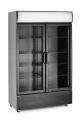 Lodówka barowa z podświetlanym panelem, 2-drzwiowa, Arktic, 512L, czarny, 230V/510W, 1120x585x(H)1900mm 236949