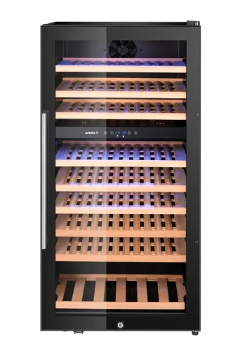 Lodówka do wina, 2-strefowa, 91 butelki, Arktic, 230L, czarny, 569x595x(H)1215mm 237113