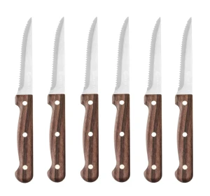 Nóż do steków - 6 szt., HENDI, Profi Line, brązowy, 6 szt., (L)210mm 783085