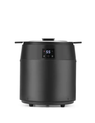Kociołek do zupy Waterless, 10l, HENDI, 10L, czarny, 230V/450W, ⌀330x(H)398mm 860564