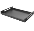 Taca Roomservice drewniana czarna Madeira Black 603x402 mm