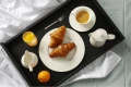Taca Roomservice drewniana czarna Madeira Black 603x402 mm