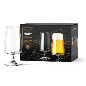 Kieliszki do piwa Bohemia MARY 380 ml 6 szt szkło kryształowe