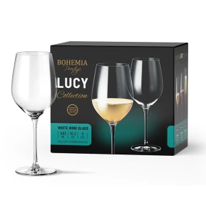Kieliszki do wina Bohemia PRESTIGE LUCY 480ml 6szt szkło kryształowe 