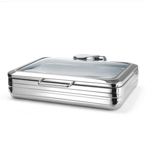 Podgrzewacz indukcyjny GN 1/1 ze szklaną pokrywą De Luxe