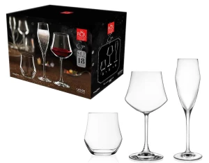 RCR EGO Zestaw 18el BLACK EDITION szkło kryształowe