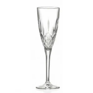  RCR LONDON Kieliszki do szampana 160ml kpl 6szt szkło kryształowe 