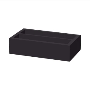 Skrzynka na sztućce dwudzielna Madeira Black 275x165x70 mm