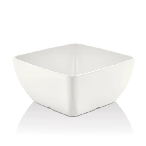 Miska kwadratowa Metro z melaminy, biała, 125x125x(h)65 mm