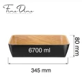 Misa bufetowa Panama Black 6.7l, GN 2/3, 354x325x(h)80mm