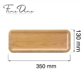 Taca serwingowa Panama White, 350x130x(h)20mm