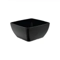 Miska kwadratowa Metro z melaminy, czarna, 250x250x(h)120mm