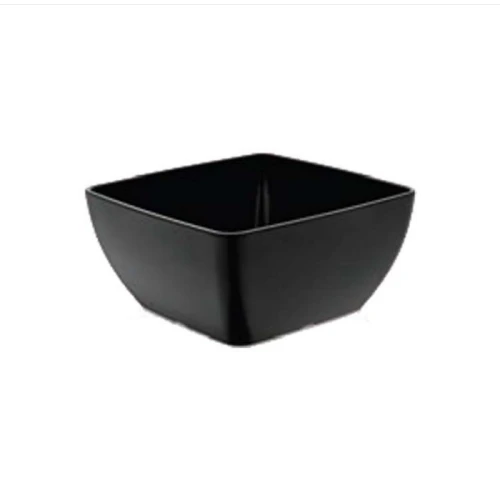 Miska kwadratowa Metro z melaminy, czarna, 250x250x(h)120mm