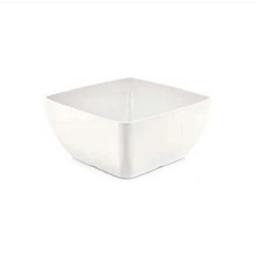 Miska kwadratowa Metro z melaminy, biała, 250x250x(h)120mm
