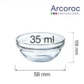Salaterka 35ml 6 cm Arcoroc Empilable