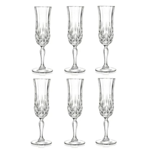 RCR OPERA kieliszki do szampana 130ml kpl 6szt szkło kryształowe 