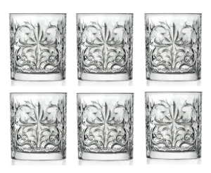 RCR TATTOO szklanki do whisky 340ml kpl 6szt szkło kryształowe