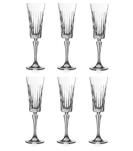 RCR TIMELESS kieliszki do  szmpana 210ml kpl 6szt szkło kryształowe 