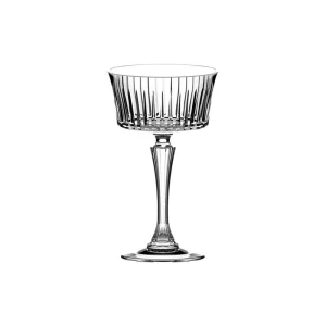 RCR TIMELESS kieliszki do szampana niskie 260ml kpl 6szt szkło kryształowe 