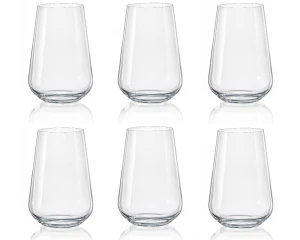 Szklanki na napoje Bohemia SANDRA 380ml 6szt szkło kryształowe 