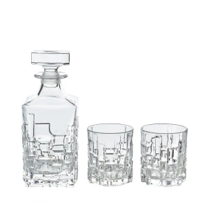RCR ETNA zestaw do whisky 7el karafka + szklanki szkło kryształowe