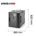 Pojemnik termoizolacyjny cateringowy z funkcją podgrzewania, AmerBox, GN 1/1, 477x680x(H)620mm