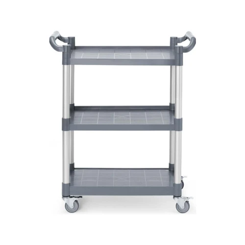 Wózek kelnerski 3-półkowy z polipropylenu, AmerBox, 800x410x(H)950mm