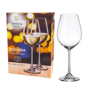 Kieliszki do wina Bohemia COLUMBA 400ml 2szt szkło kryształowe