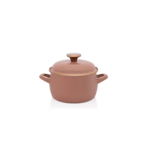 Garnek emaliowany Metalac 16 cm 2,2l MOKKA Mocha Mousse