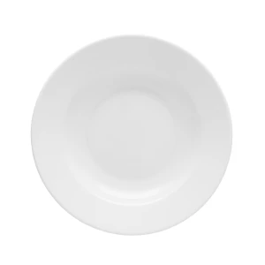 Talerz obiadowy głęboki Lubiana Corona 22,5 cm biały gastronomiczny mocny