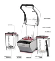 Zestaw PRO - blender barowy Storm z tamperem i dodatkowym dzbankiem do spieniania mleka (wolny od BPA), 1,8L