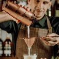 Shaker barmański 3-częściowy w stylu japońskim Diamond Lettice, miedź, BarFly 700ml