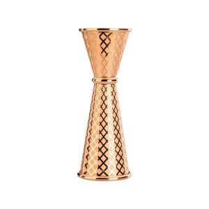 Miarka barmańska w stylu japońskim Diamond Lettice, miedź, BarFly, 30/60ml