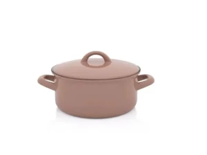 Garnek emaliowany Metalac 20 cm 2,75l niski Mocha Mousse