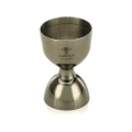 Miarka barmańska Bell z prostą krawędzią, czarna, BarFly, 25/50ml