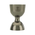 Miarka barmańska Bell z prostą krawędzią, czarna, BarFly, 25/50ml