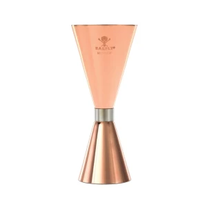Jigger - Miarka barmańska Slim Style, 2 oz., 30/60 ml miedziana ze stalową obwódką, Barfly