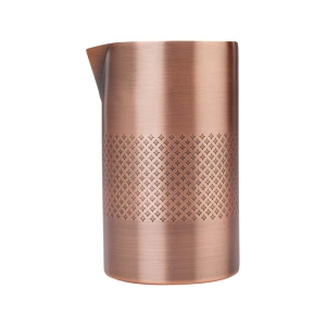 Szklanica barmańska Diamond Lattice double wall antyczna miedź, 621 ml