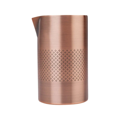 Szklanica barmańska Diamond Lattice double wall antyczna miedź, 621 ml