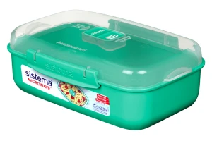 Pojemnik na żywność 1,25l SISTEMA turkusowy bez BPA brytfanka