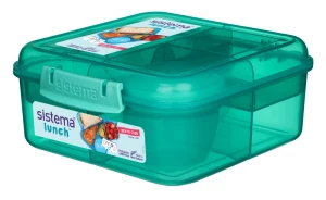 Pojemnik na lunch Bento Cube 1,25l SISTEMA bez BPA turkusowy