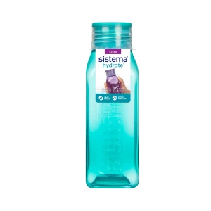 Butelka Square 475ml SISTEMA bez BPA turkusowy