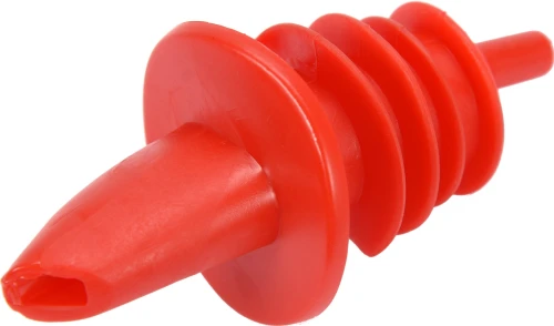 Korek z rurką plastikowy czerwony YG-07128