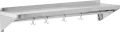 Półka wisząca z rantem i haczykami 1000 x 300 x 180 mm YG-08936