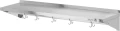 Półka wisząca z rantem i haczykami 1500 x 300 x 180 mm YG-08938