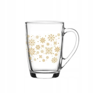 Kubek z uchem Ala 300ml Śnieżynki